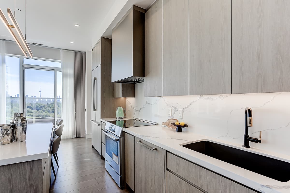 Built-in millwork in a Toronto condo renovation