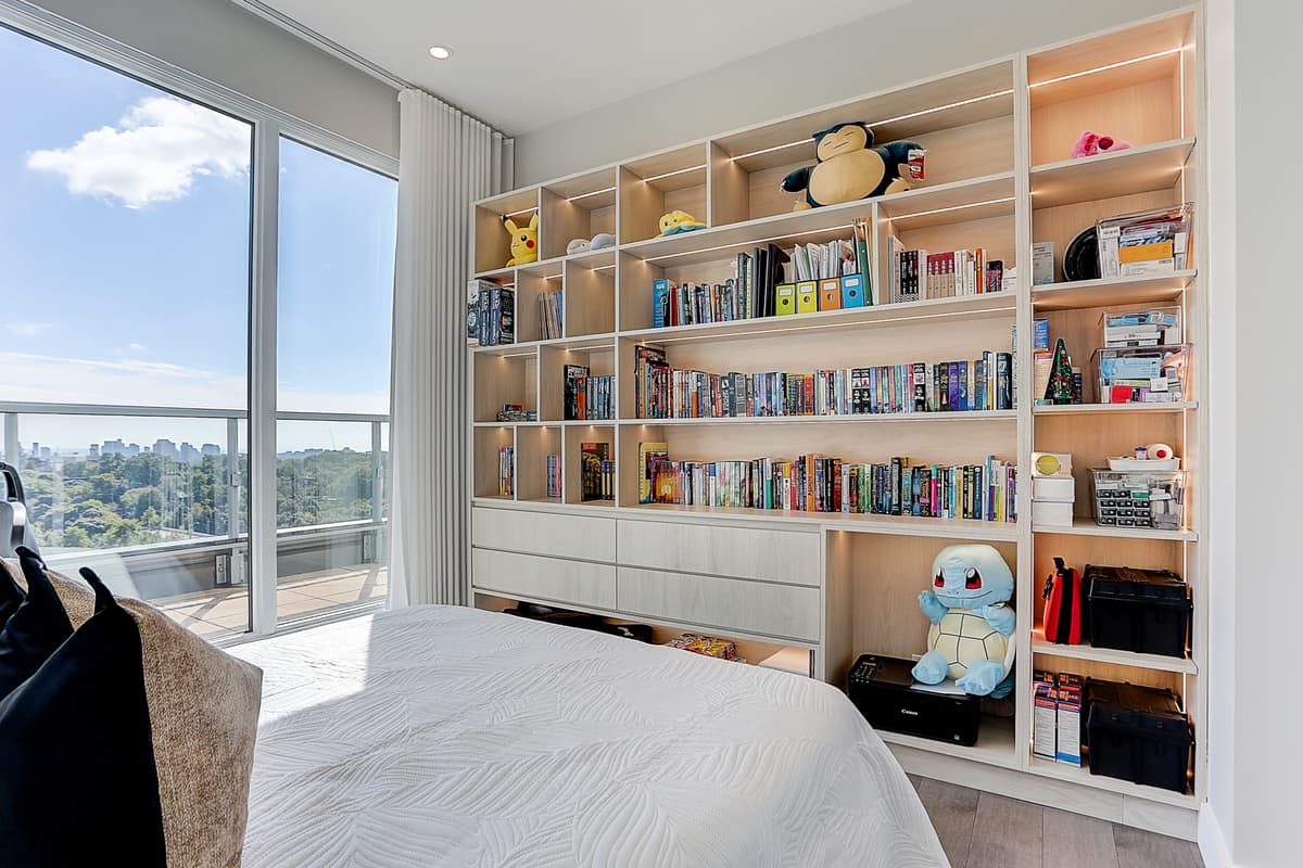 Built-in millwork in a Toronto condo renovation
