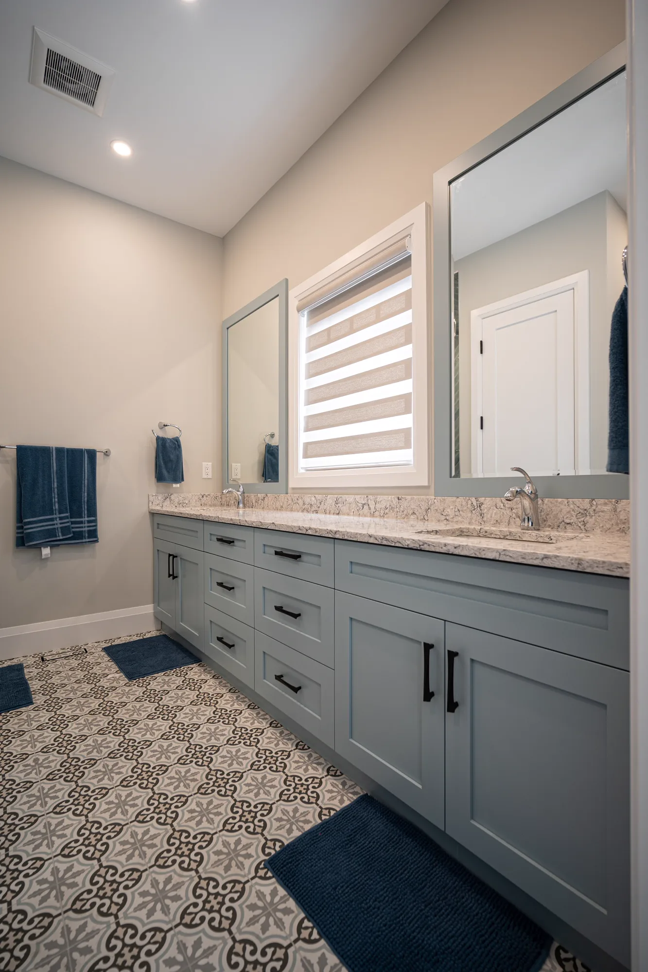 Angled Glass Shower Compact bathroom renovation in Oakville, Ontario preview 2